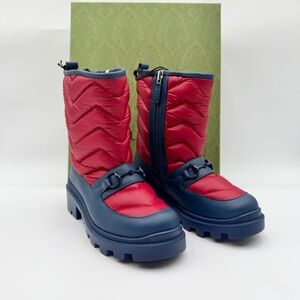 Gucci Kids Horsebit padded boots - 29